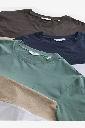 Next 3 Pack Long Sleeve Colourblock T-Shirts3XL