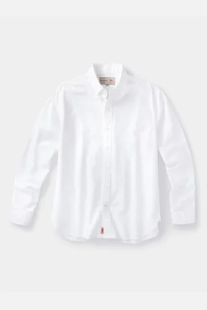 Aubin White Alder Oxford 100% Cotton ShirtSmall