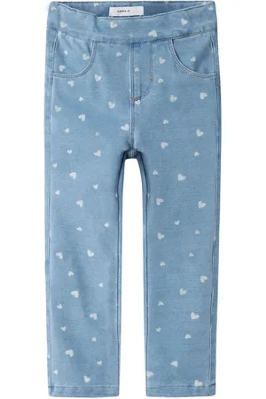 NAME IT Slim Fit Heart Printed Leggings2 - 3 år (92 - 98cm)
