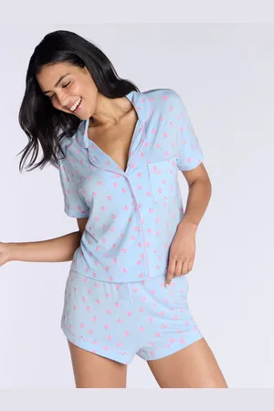 Boux Avenue Blue Strawberry Modal Short Pyjamas Set46