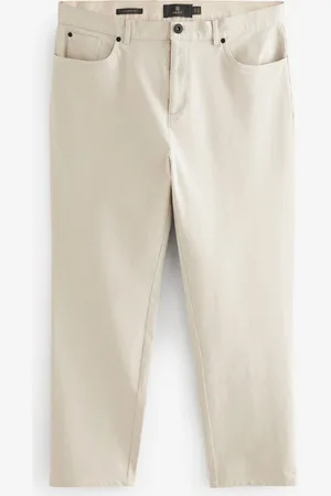Next Straight Fit Textured Smart Chinos with Stretch30W x 33L (UK 30 L)
