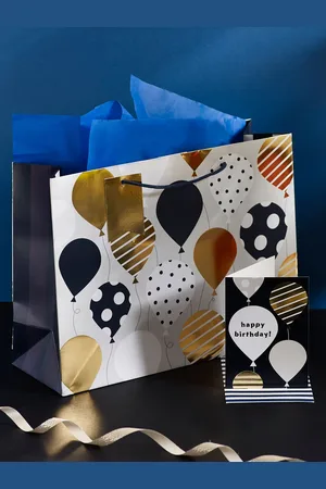 Next Balloons Gift Bag and Card SetEn