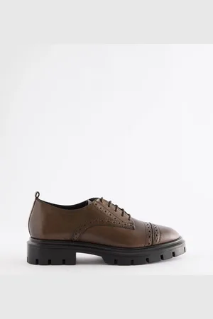 Next Forever Comfort Leather Cleat Brogue Lace-Up Shoes
