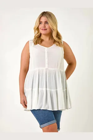 Roman Curve Lace Detail Vest Top44