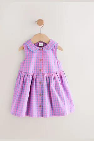 Next Sleeveless 100% Cotton Collar Dress (3mths-10yrs)2 - 3 år (92 - 98cm)