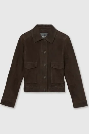 Reiss Hanson Suede Trucker Jacket46