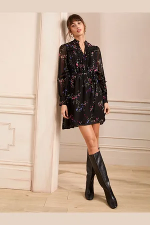 Love & Roses High Neck Ruffle Mini Dress44