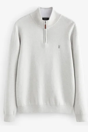 Next Normal pasform 100% Bomuld Premium Quarter Zip TrøjeXL Reg