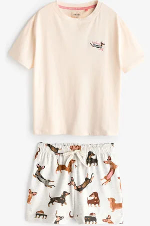 Next Kort pyjamassæt i 100% bomuldXS Reg