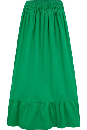 Pour Moi Susan 100% Bomuld Poplin Tiered Hem Midaxi Nederdele44