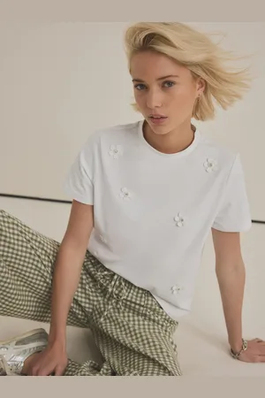 Next Short Sleeve Floral Print Embellished T-Shirt44