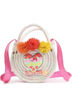 Billieblush Pink Logo Pom Pom Cross-Body Handle Bagen