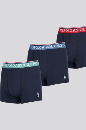 U.S. Polo Assn. U. S. Polo Assn. Mens Highlight Stripe Boxer Shorts 3 PackS
