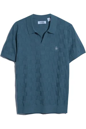 Original Penguin Naturlig Jacquard Sweater Polo-skjorterX-Large