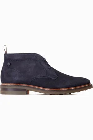 Base London Blue Knebworth Lace Up Chukka Bootsuk8eu42