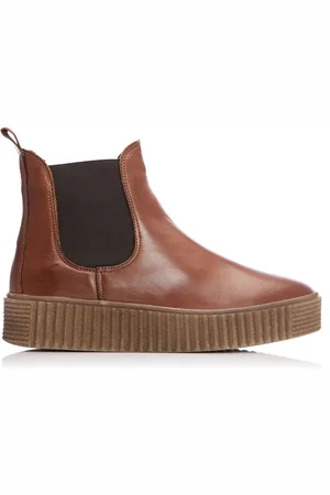 Moda In Pelle SH Illom Leather Chelsea Flexible Side Panel Boots
