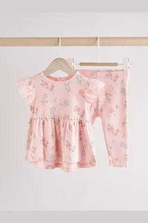 Next 2 Piece Baby Short Sleeve Frill Top & Leggings Set8692cm