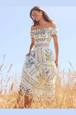 Forever New Francine Printed Maxi Nederdele With A Touch Of Hør40