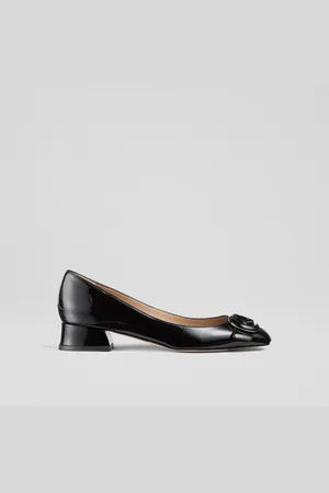 LK Bennett Cici Casual Resin Buckle Courts