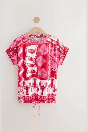 Next Short Sleeve Bubblehem 100% Cotton T-Shirt48