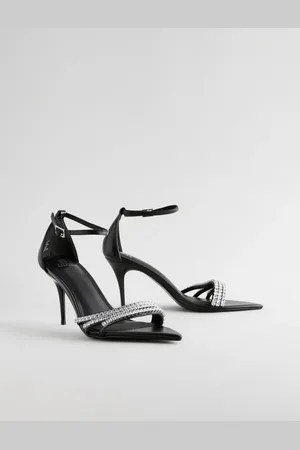 Next Forever Comfort Point Toe Jewel Trim High Heel Sandals