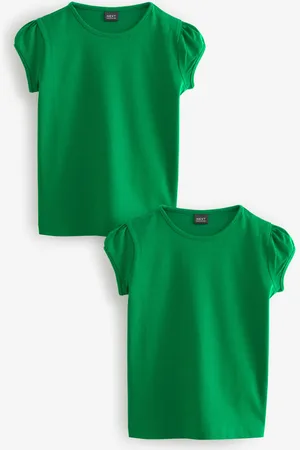 Next 100% bomulds-t-shirt med pufærmer 2 -pakke (3-16år)12 år (152cm)