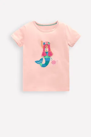 Boden Short Sleeve Applique 100% Cotton T-Shirt134140cm