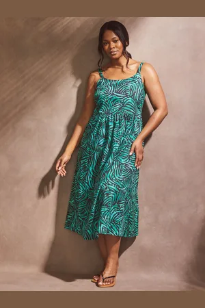 Live Unlimited London 100% Cotton Abstract Sundress56
