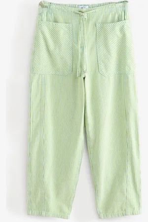 Next 100% Cotton Patch Pocket Barrel Leg Trousers38 S