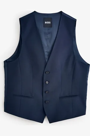 HUGO BOSS Single Breasted Buttoned Waistcoat48 Almindelig (UK 38 R)