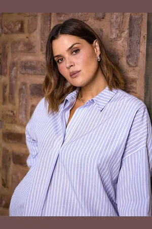Live Unlimited London Curve Stripe Half Placket Shirt40