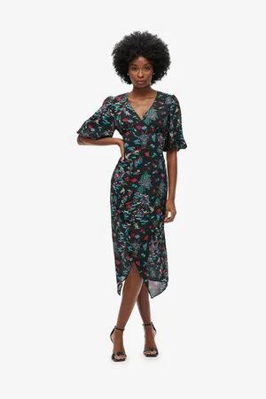 Superdry Kortærmet Sheer Midi Kjole38