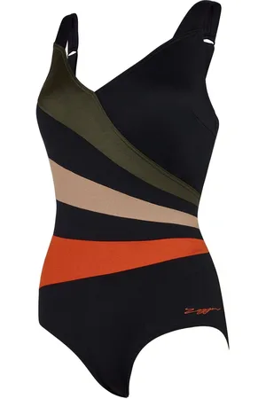 Zoggs Wrap Panel Classic Back Dream Black Swimsuit42
