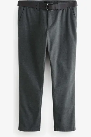 Next Soft Touch Belted Textured Stretch Chinos Trousers38B x 31L (UK 38 R)