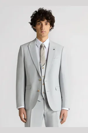 Remus Tapered Fit Linen-Blend Suit Jacket38r