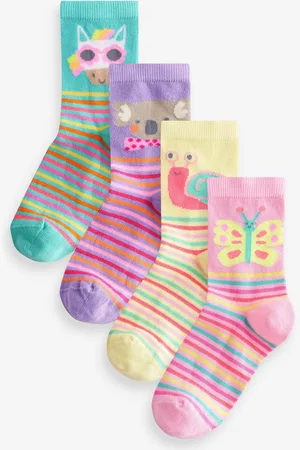 Next Cotton Rich Character Stripe Socks 4 PackUK 6 - 8.5