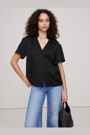 Banana Republic Satin Kortærmet Skjorterxsmall