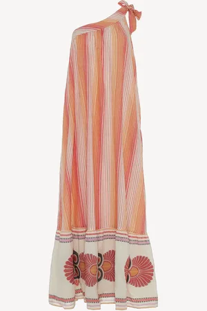Devotion Twins Delphi One Shoulder 100% Cotton Maxi Dressmedium