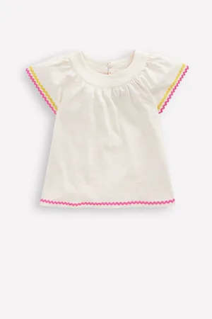 Boden Trim Detail Pretty 100% Cotton Top140146cm