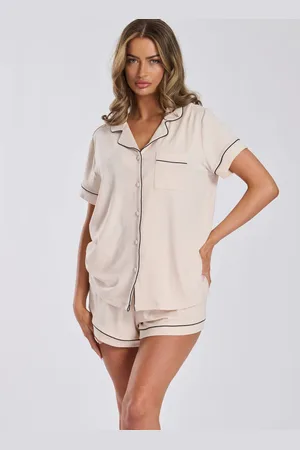Loungeable Rib Jersey Kortærmet Traditional And Shortsxlarge