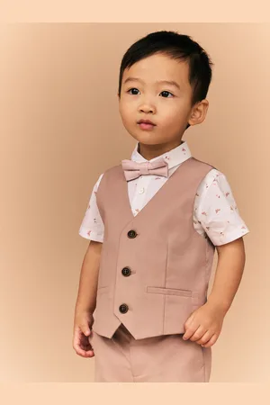 Next Waistcoat Shirt and Bowtie Set (3mths-9yrs)1.5 - 2 år (86 - 92cm)