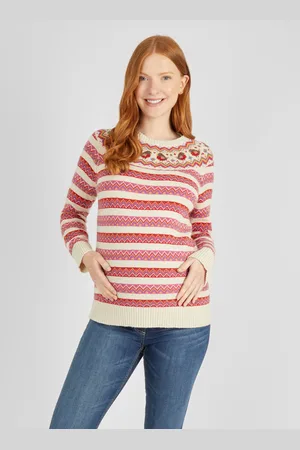 JoJo Maman Bébé Robin Fairisle Pattern Maternity JumperS