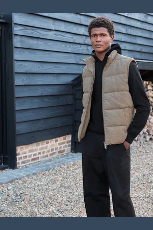 Next Signature Wool Blend Donegal Puffer Gilet3XL