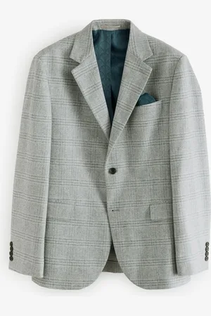 Next Slim Fit Brushed Check Suit Jacket52 Long (UK 42 L)