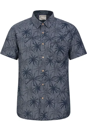 Mountain Warehouse Mens Tropical Printed Short Sleeved 100% Cotton ShirtS