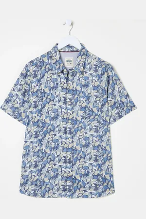 Fat Face FatFace Leaves Print Short Sleeve ShirtXS Reg