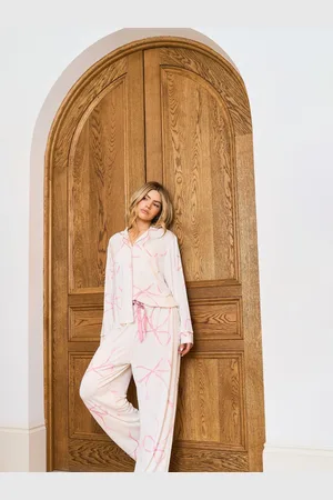 Jim Jam The Label Natural Bow Traditional Pyjamas Setlarge