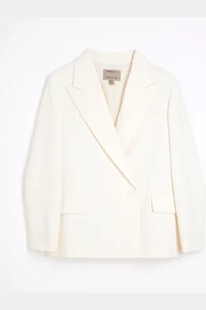 River Island Oversized Petite Dobbeltradet Blazer16 XS