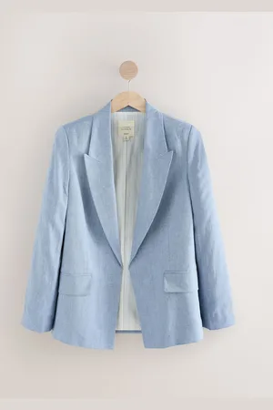 Next Skræddersyet / tætsiddende Hør Rich Textured Blazer50