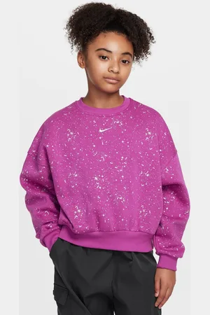 Nike Club Fleece Shine Boxy Crew Sweatshirt12 - 13 år (152 - 158cm)